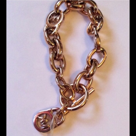 FIRM Michael Kors Logo Toggle Bracelet Rose-Gold - Picture 3 of 4