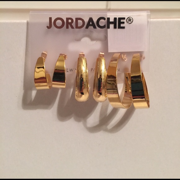 Jewelry - Brand-new gold-plated shiny Jordache earrings 3