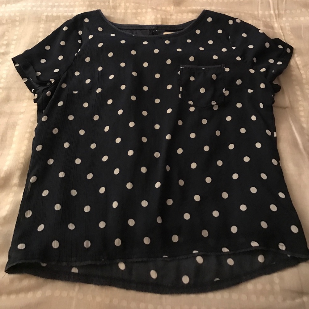 Blue and white Hollister top. Barely worn!