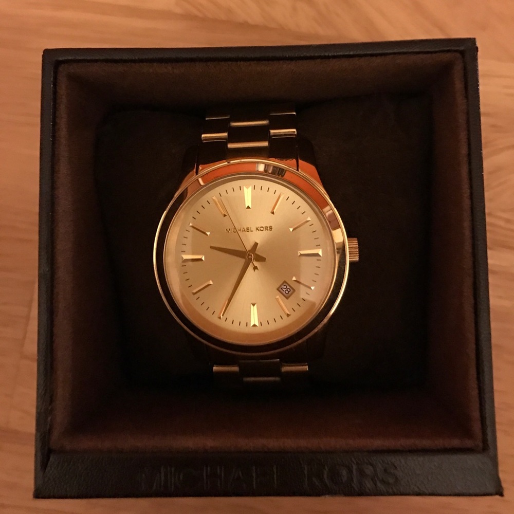 Michael Kors gold Runway watch