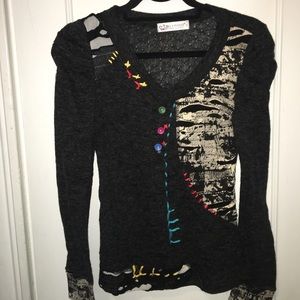 Forla Paris art to wear sweater