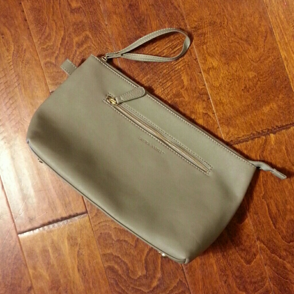 Laura Ashley gray clutch