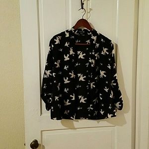 SOLD Forever21 Peace Dove Blouse