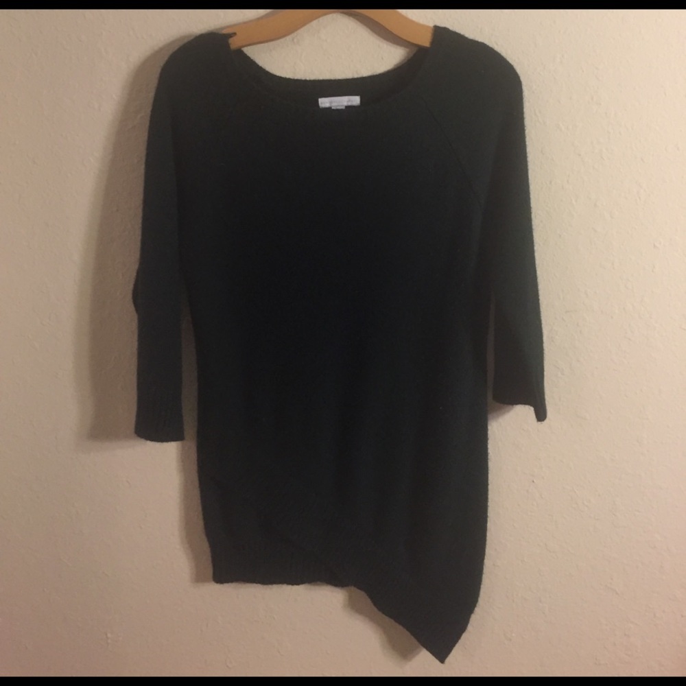 Green Asymmetrical Sweater