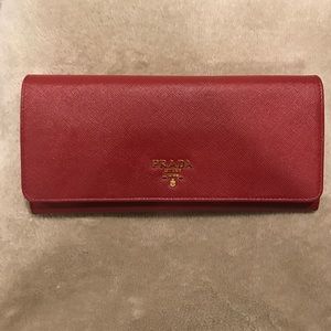 Prada Saffiano Chain Wallet