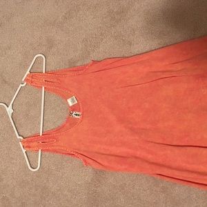 Orange crop top