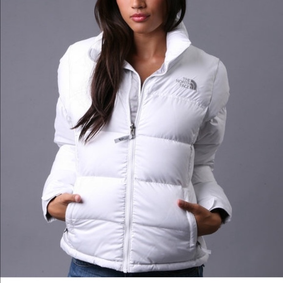 north face white puffer vest