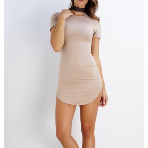 suede t shirt dress