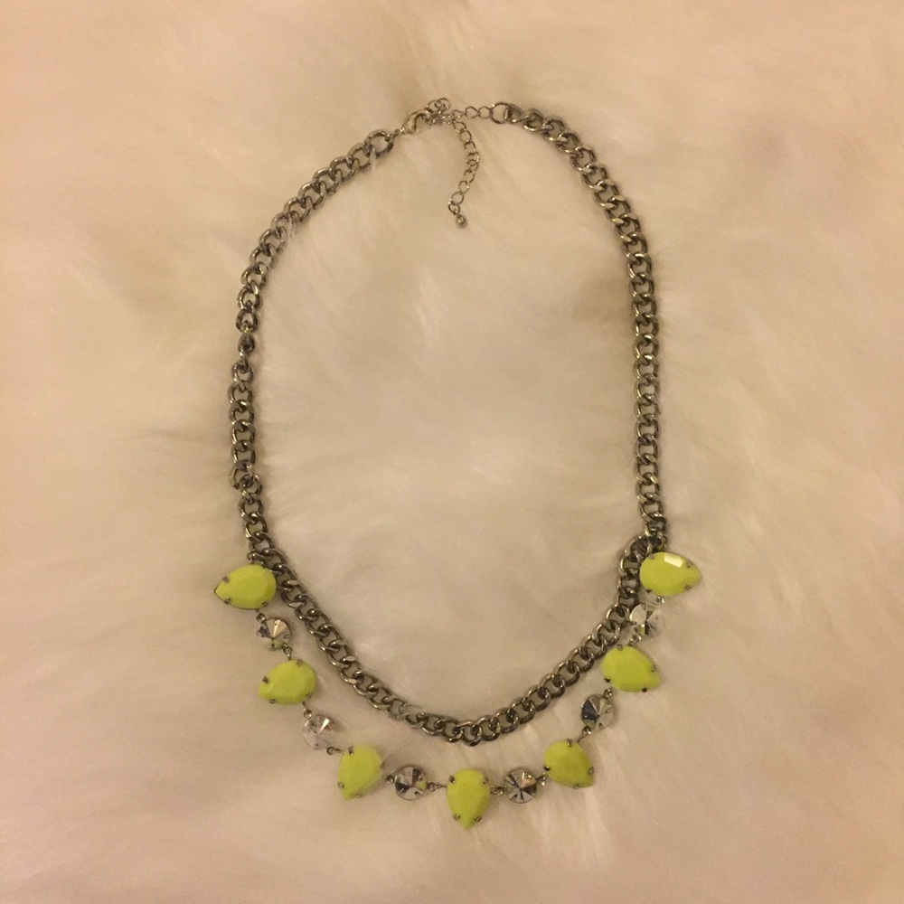 Neon statement necklace