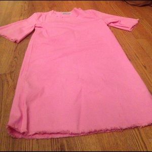Liquor n pocket pink denim dress