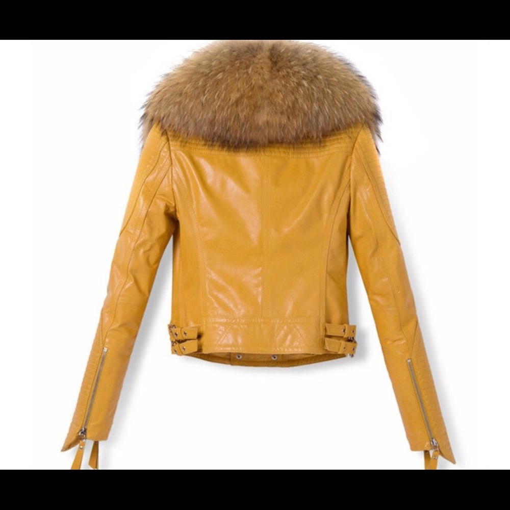 Fur 100% leather jacket 4 in stock 2-XL and 2-XXL