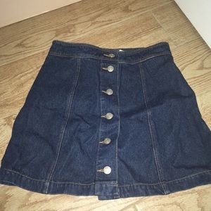 Denim mini skirt