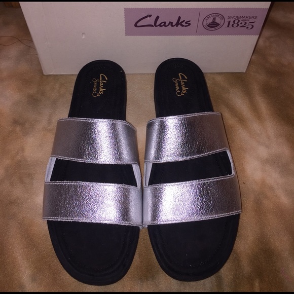 Clarks Zelby Silver Sandal - Picture 4 of 7