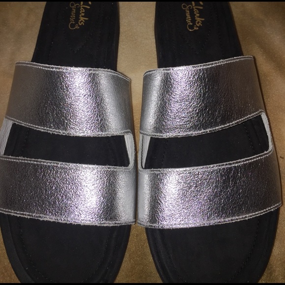 Clarks Zelby Silver Sandal - Picture 5 of 7