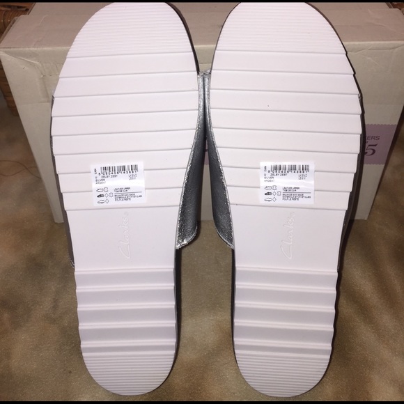 Clarks Zelby Silver Sandal - Picture 6 of 7