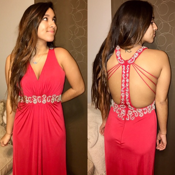 Red Sherri Hill Prom Dress - Picture 1 of 1