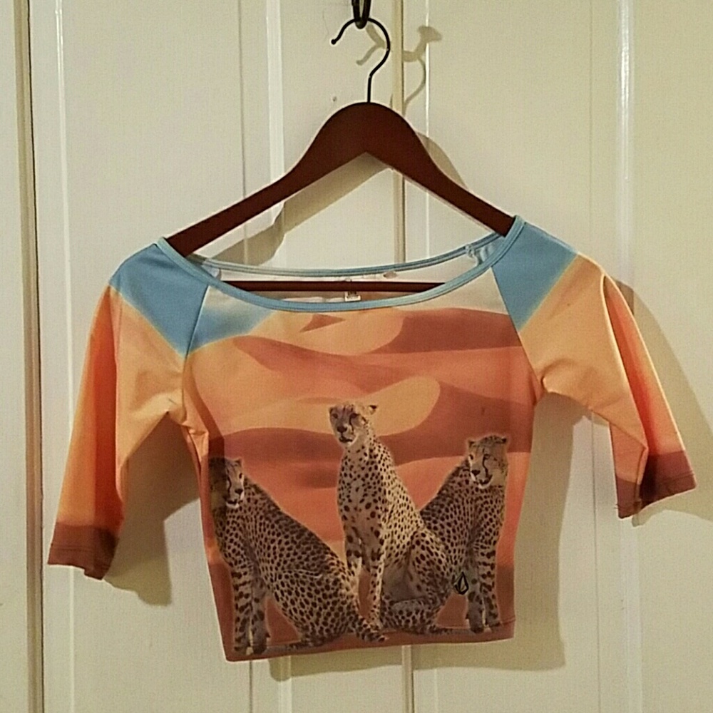 Volcom Cheetah Crop Top