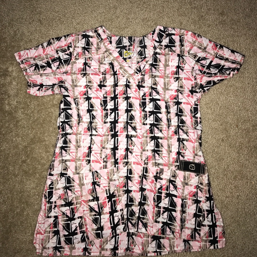 Xxs fitted wonderwink scrub top