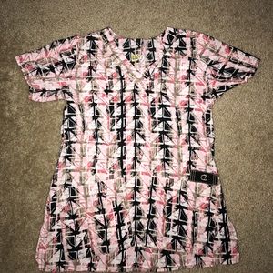 Xxs fitted wonderwink scrub top
