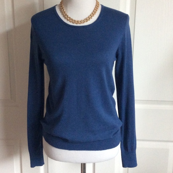 Ann Taylor Tops - Classic Blue Crew Neck Pullover