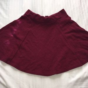 Maroon skater skirt