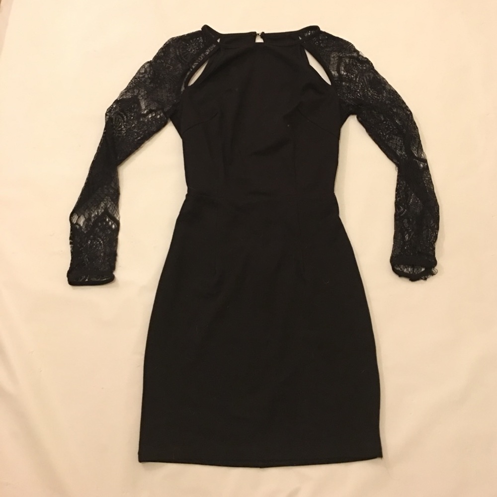 LBD Body-con Laced Sleeves