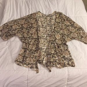 Floral Print Kimono