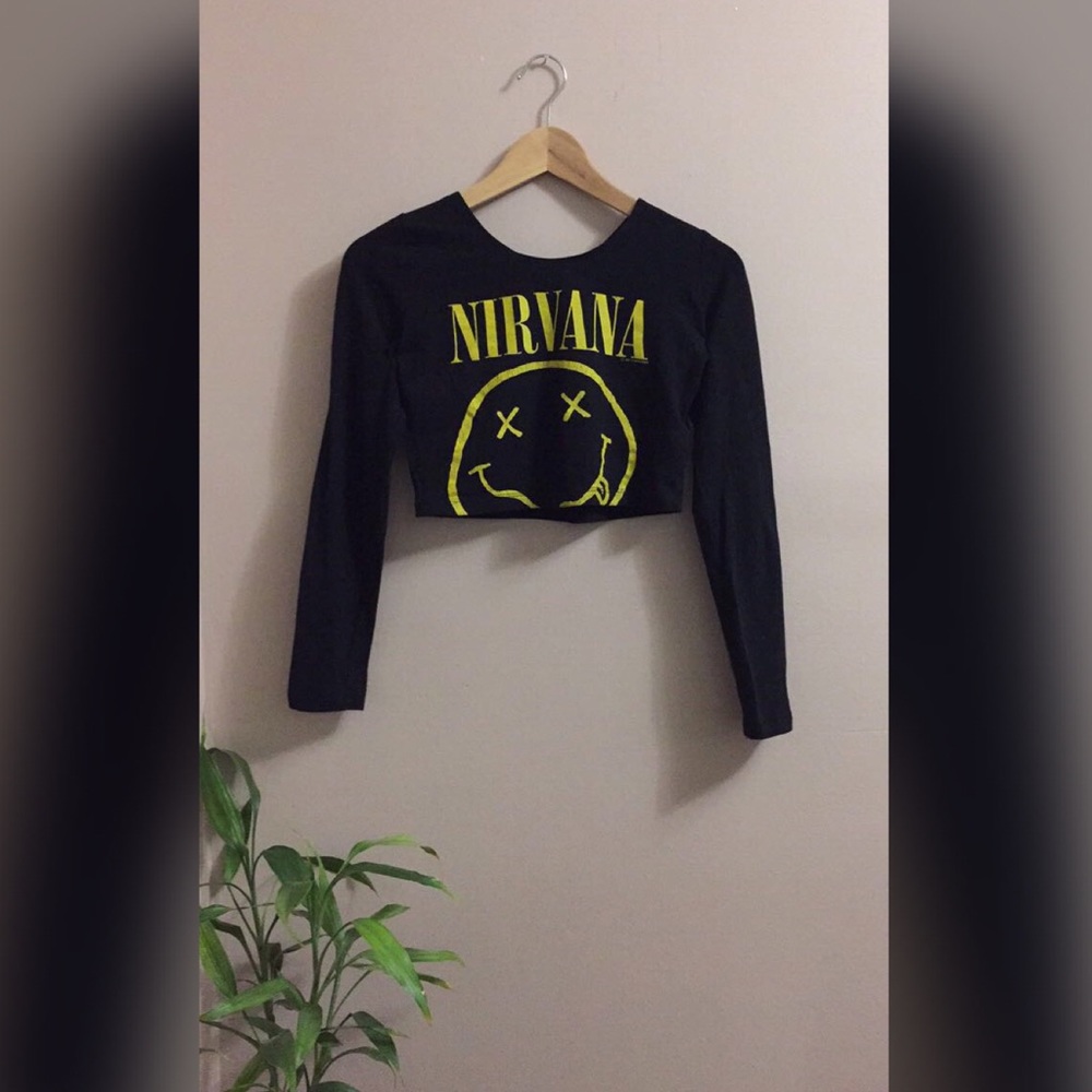Nirvana Long Sleeve Crop Top 😜