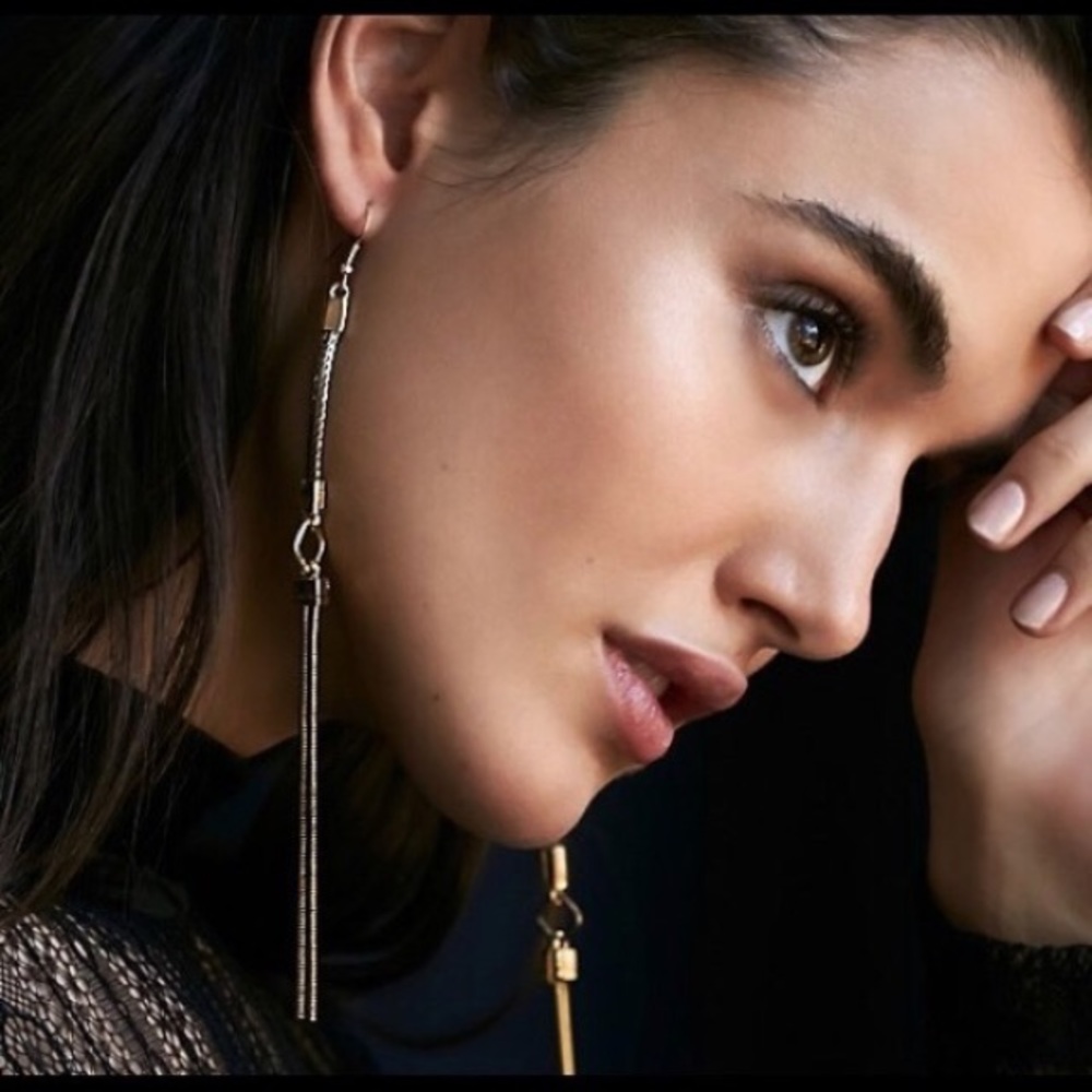 Free People key hole dangle earring