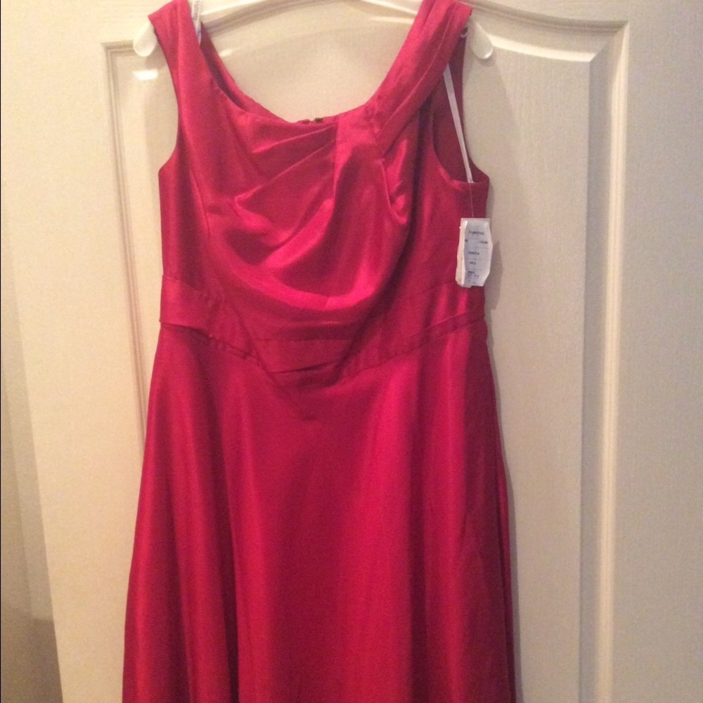 David's Bridal NWT Red Tea Length Dress