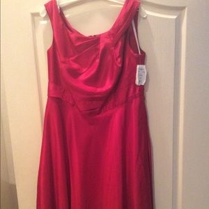 David's Bridal NWT Red Tea Length Dress