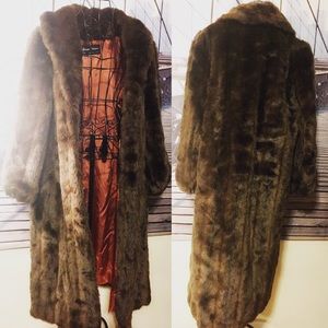 Full length faux fur