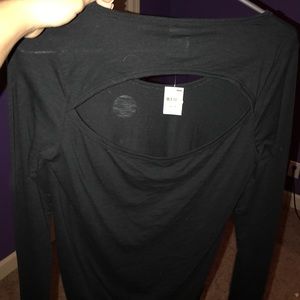 Black long sleeve VS shirt