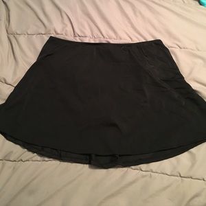 Black bathing suit skirt bottom