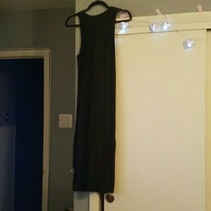 Black bodycon long maxi stretchy dress