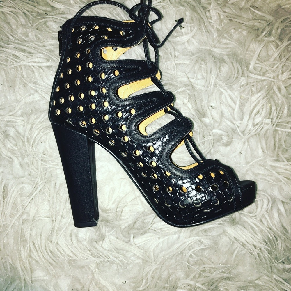 Black strappy sandals