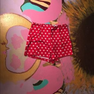 Delias high waisted polka dot shorts
