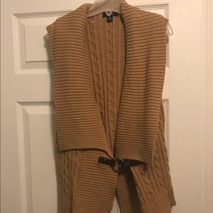Beige sweater vest