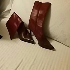 Kenneth Cole red dress boots