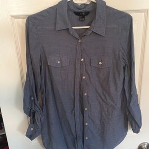 Chambray button down shirt