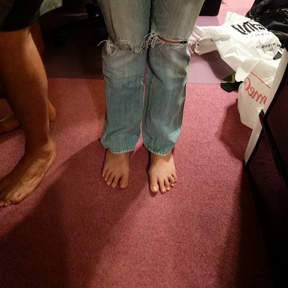 Abercrombie & fitch ripped flared jeans - Picture 2 of 3