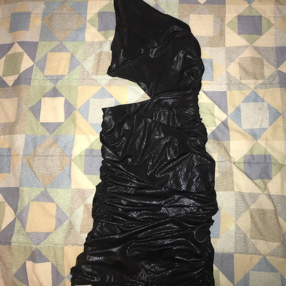 Black Mini Bebe Evening Dress