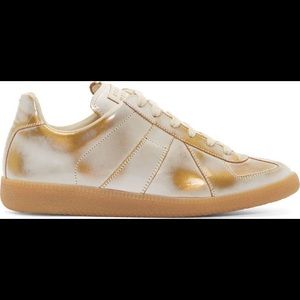 White/Gold Maison Martin Margiela Sneakers 46EU