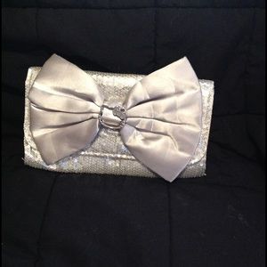 Hello Kitty sequin bow clutch