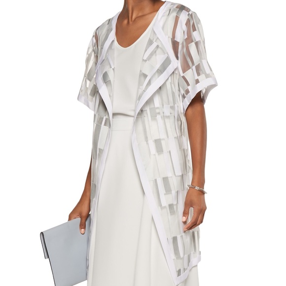 MILLY Fil coupé organza jacket