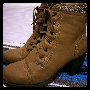 XOXO Brown Combat Boots