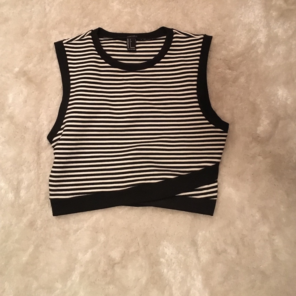 Striped Crop Top
