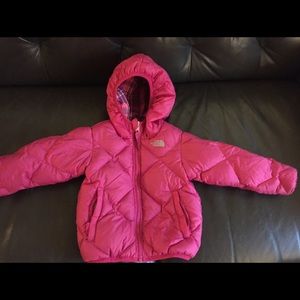 North face puffer coat with hood