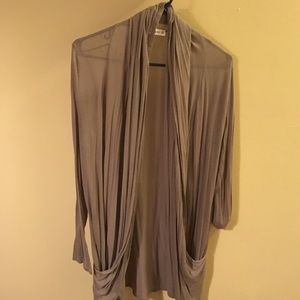 Tan top-jacket - long Size L