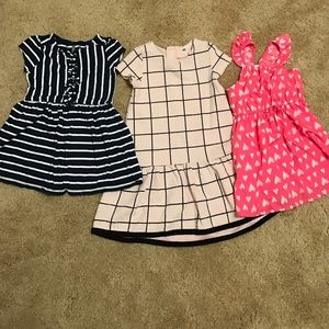 H&M, old navy & Cherokee toddler dresses 3-4t